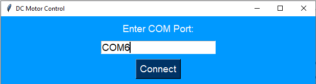 COM Port Selection in GUI
