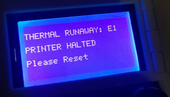 Ender 3 Heating Failed - thermal runaway