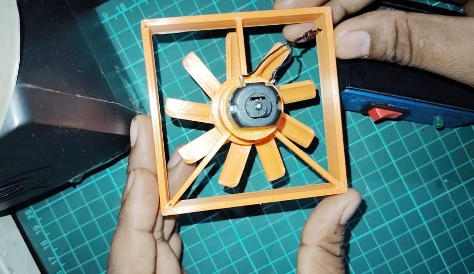 3d printed parts of cooling fan