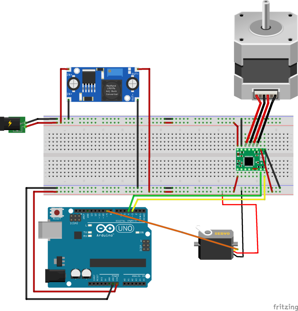 automatic wire cutter system - servo based