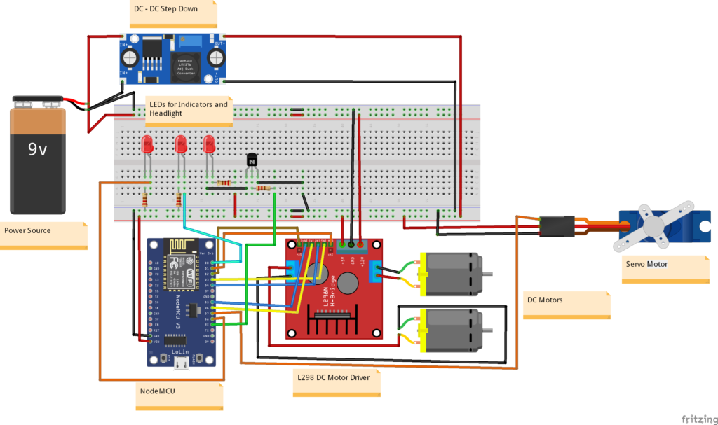 circuit diagram for wifi rc car