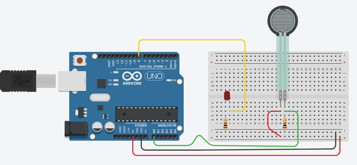 Force/Pressure Sensor with Arduino